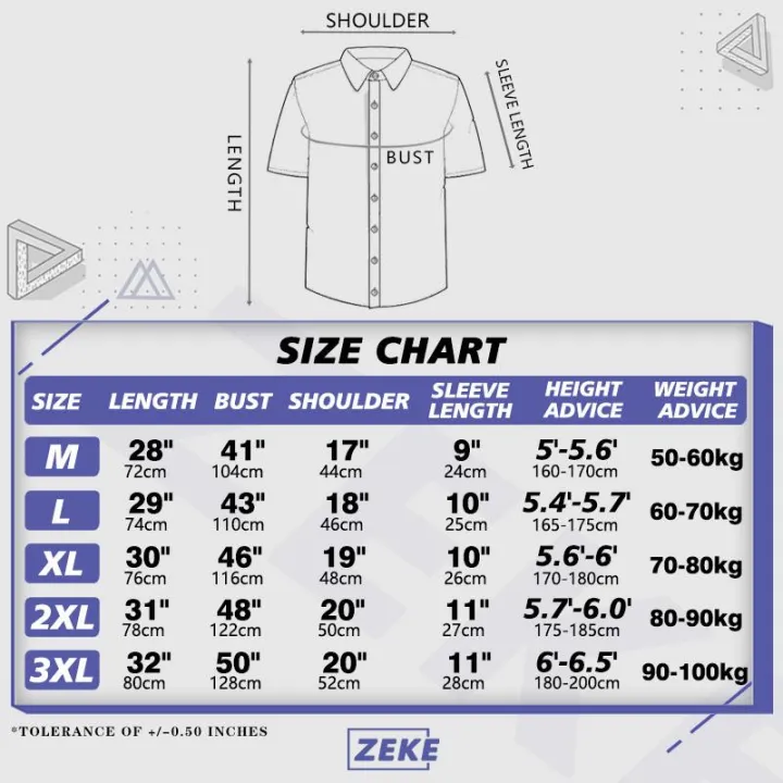 ZEKE A0057 Polo Shirt M-3XL Unisex Mensweahort Sleever