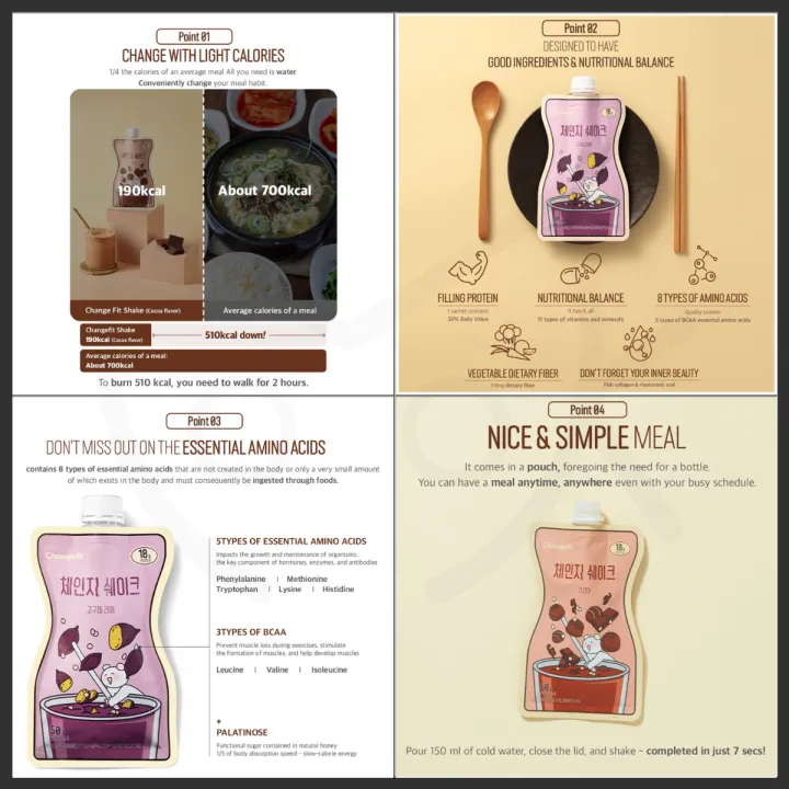 Diet Shake Strawberry Banana High Protein Drink Meal Nutrition Supplement Food (50g)