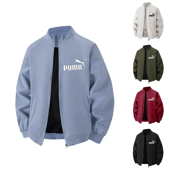 【TOP 1】 Bomber Jacket Double pockets 6 colors Round neck design Solid color design │Suitable for daily wear and special occasions Menswear <> Sleeve</> Unisex Coats Plain Casual Zipper