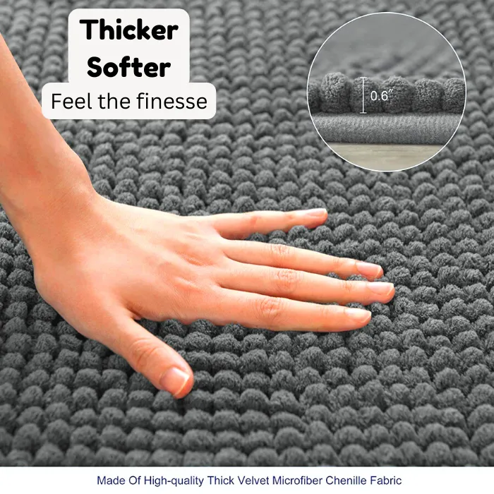 💎Premium Thicker💎 Microfiber Floor Mat Microfibre Carpet Anti Slip Rug Kitchen Alas Kaki Toilet Mat Bathroom Mat 防滑地垫地毯
