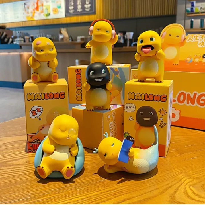 Cute Milk Dragon Daily Series Action Figure Blind Box Hand Table Decoration Collection Doll Toy Kid Birthday Custom Gift