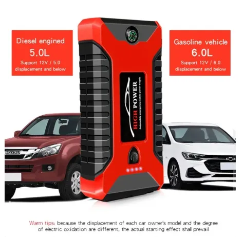 Car Supply portable With Air Pump for car USB Charger Rechargeable Emergency Power bank Starting Device