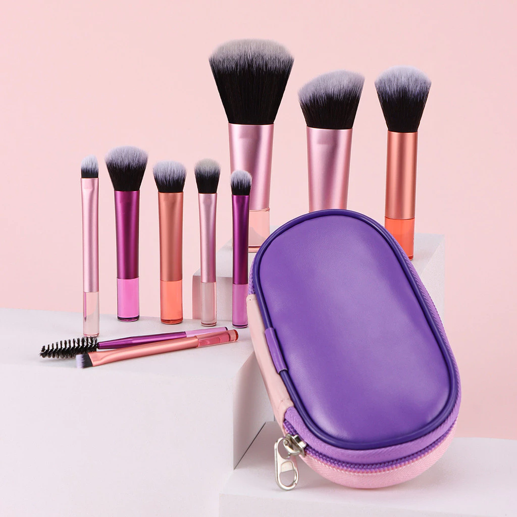 10pcs/set Makeup brush, free brush bag is a full set of travel essentials and easy to carry