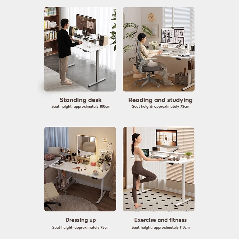 KUCADI Electric Lift Table Smart Height Adjustable Desk Gaming Table Computer Table Study Table