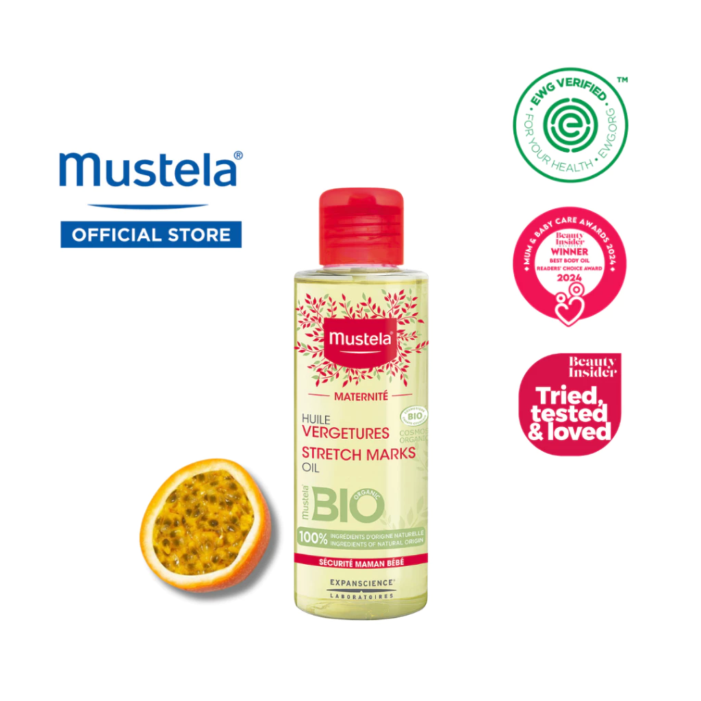 MUSTELA Organic Certified Stretch Marks Oil for Maternity