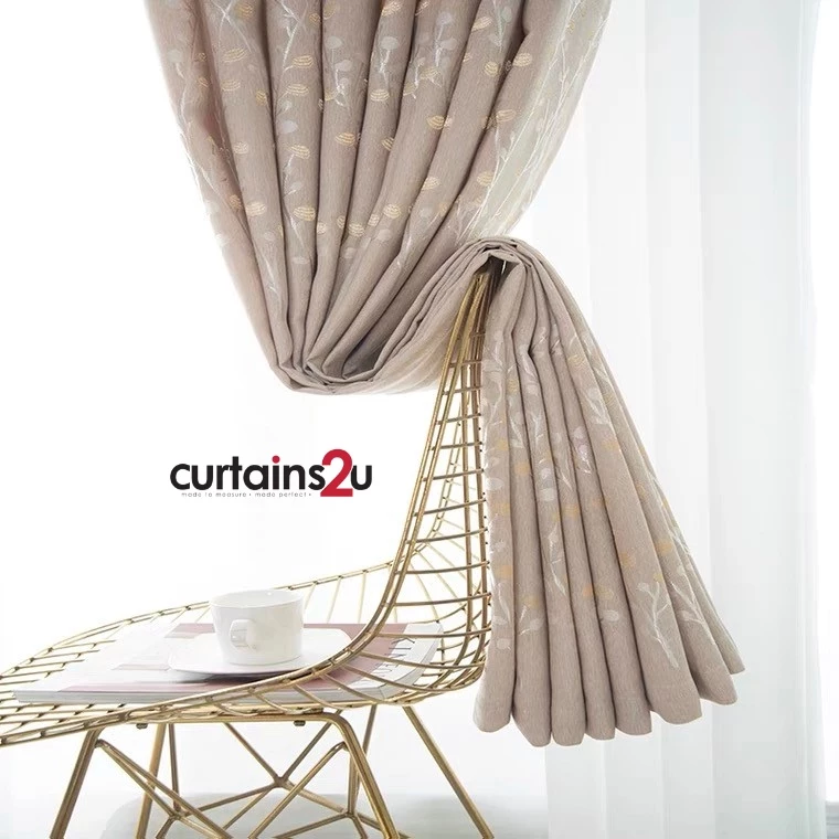 Euro Money tree Design dim out curtains ready-made for Sliding & Window