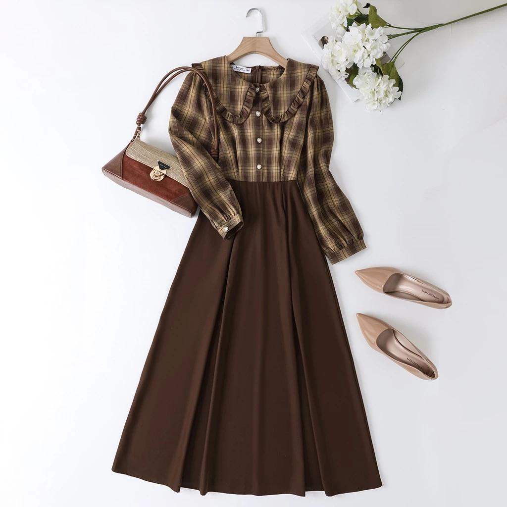 LALEESA Gaun Athelia Retro Parisienne Muslimah Dress