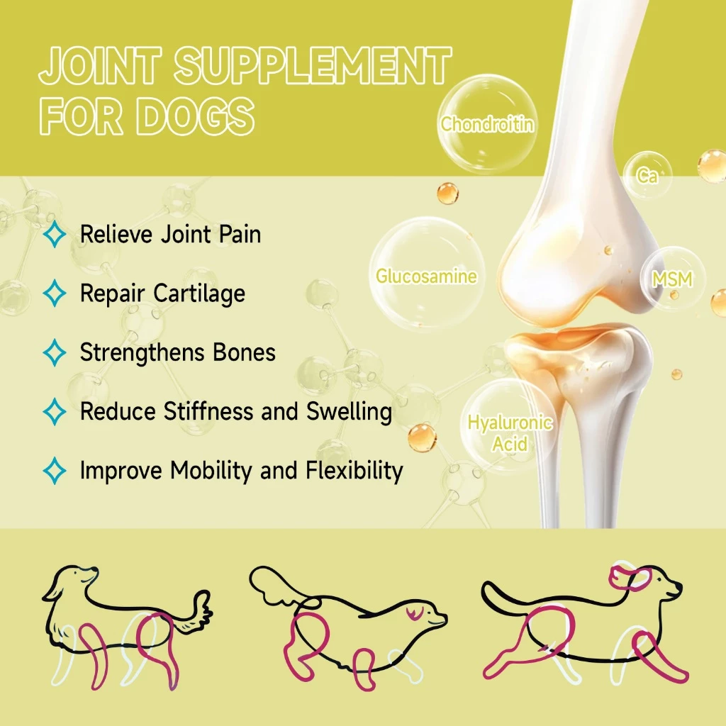 Popoo Multivitamin Supplement 22 in 1 for Dog Overall Health Support Dog Vitamin Treats 120 Softgels