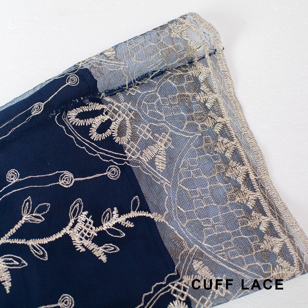 Elegant Malaysian Lace Kebaya Set with Outer Lining - Floral Embroidery