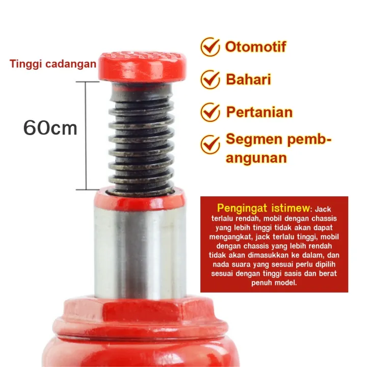 MANSOON 5T 10T Portable Heavy Duty Hydraulic Floor Bottle Jack Automotive Car Van Truck SUV Emergency Kit Set