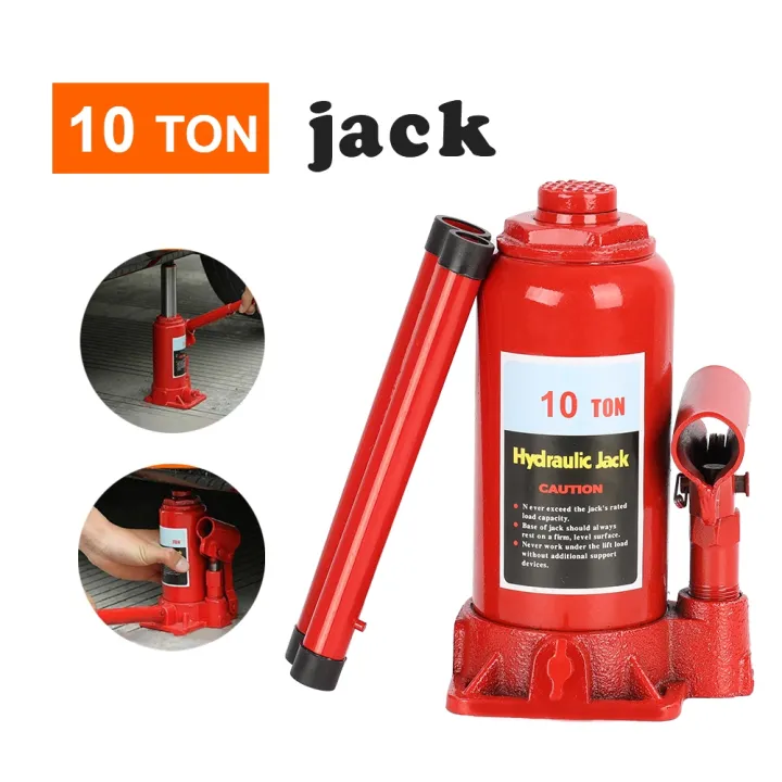 MANSOON 5T 10T Portable Heavy Duty Hydraulic Floor Bottle Jack Automotive Car Van Truck SUV Emergency Kit Set