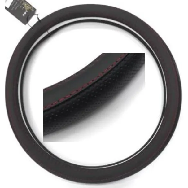 38CM Cover Steering Durable PU Leather Car Auto Steering Wheel Cover 14'' 380MM All Seasons Fit