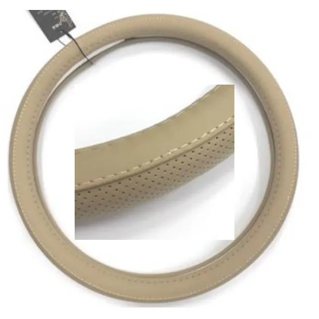 38CM Cover Steering Durable PU Leather Car Auto Steering Wheel Cover 14'' 380MM All Seasons Fit