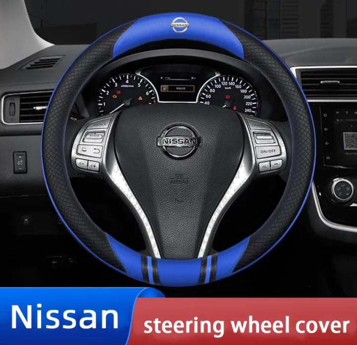 No Smell Thin All Nissan Car Steering Wheel Cover Penutup Stereng Almera Livina Sylphy Teana Juke Xtrail Terra Navara Rogue Latio