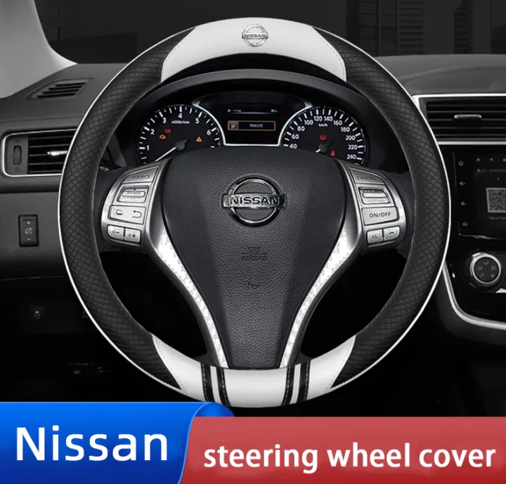 No Smell Thin All Nissan Car Steering Wheel Cover Penutup Stereng Almera Livina Sylphy Teana Juke Xtrail Terra Navara Rogue Latio