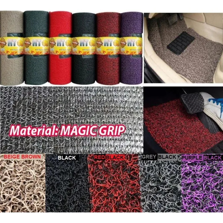 Perodua Myvi Lagi Best 2012-2016 OEM PRECUT PVC CARPET Coilmat Karpet Magic Grip (FULL SET) 15MM