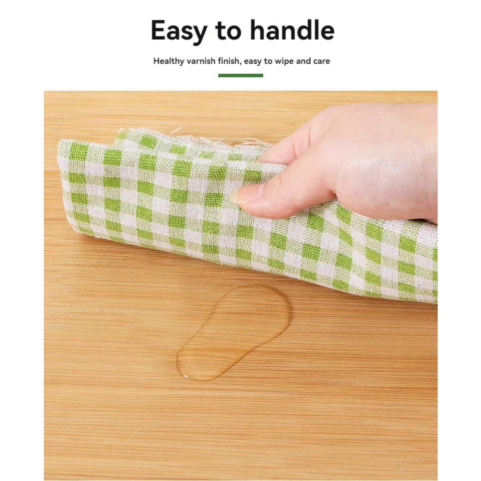 Bedside Table Bamboo With Drawer Bedroom Storage Cabinet Meja Tepi Katil Solid Wood Nightstand