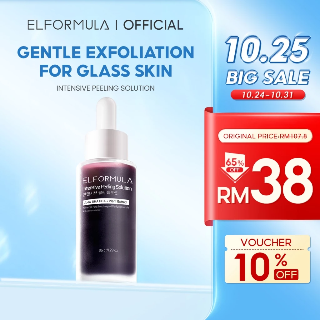ELFORMULA Intensive Peeling Solution AHA BHA PHA Peeling Serum Exfoliating Dark Spot Whitening Brightening Treatment