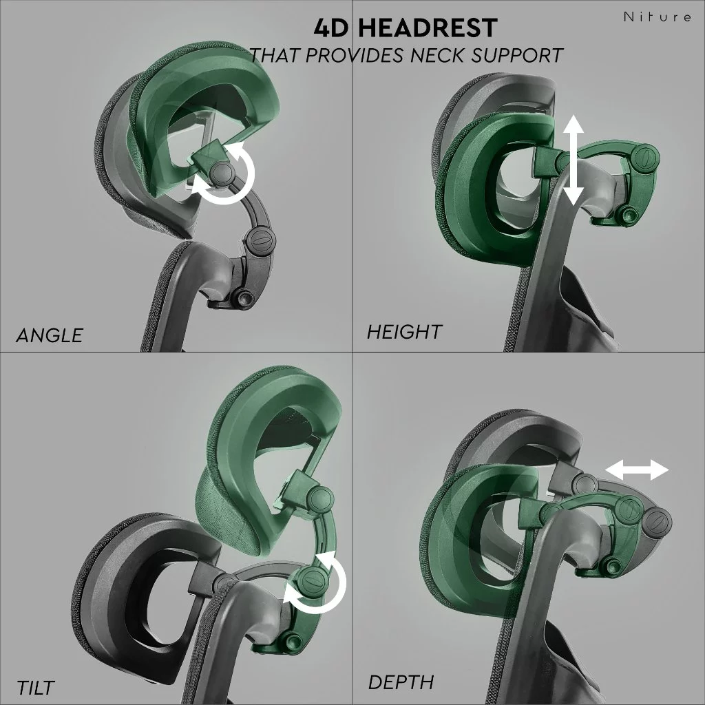 PILLO Office Chair/Ergonomic Chair/High Back Mesh Chair/Kerusi Office Full Mesh by Niture