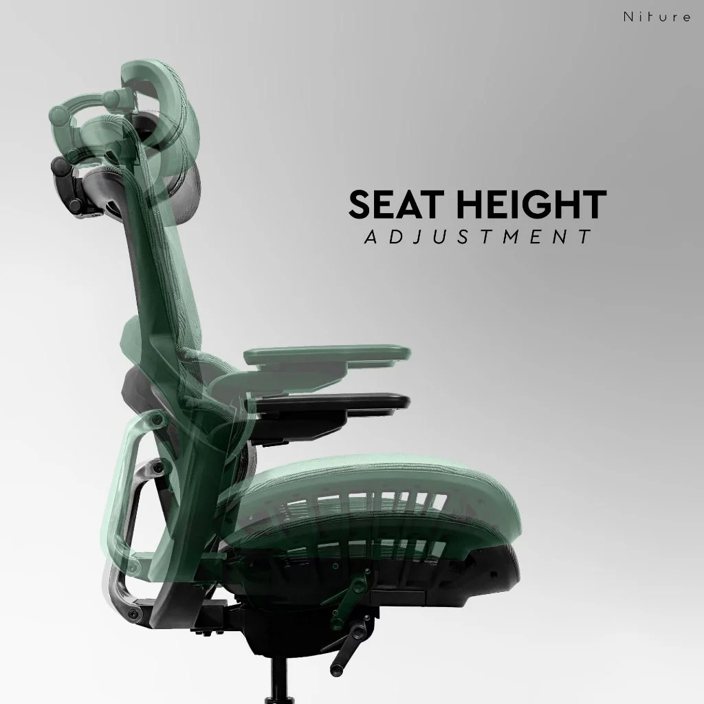 PILLO Office Chair/Ergonomic Chair/High Back Mesh Chair/Kerusi Office Full Mesh by Niture