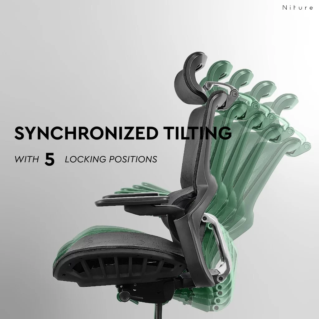 PILLO Office Chair/Ergonomic Chair/High Back Mesh Chair/Kerusi Office Full Mesh by Niture