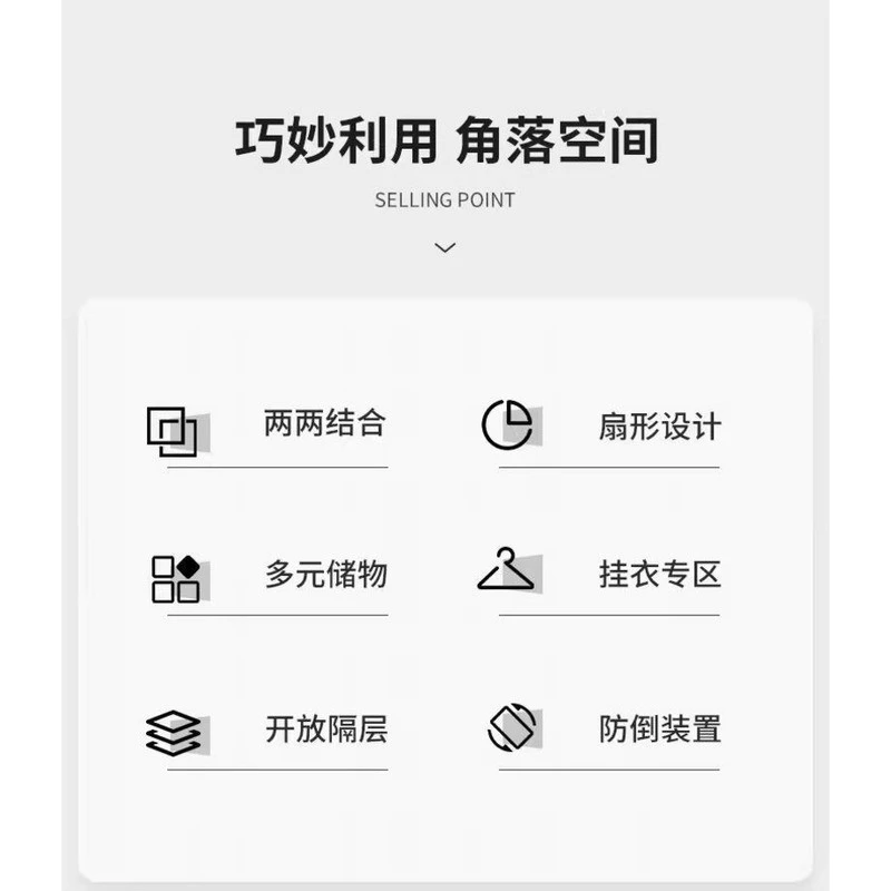 Corner Bookshelf Storage Rack Floor-standing Bedroom Living Room Narrow Corner Bookshelf Triangular Wall Corner Cabinet Storage Display Cabinet