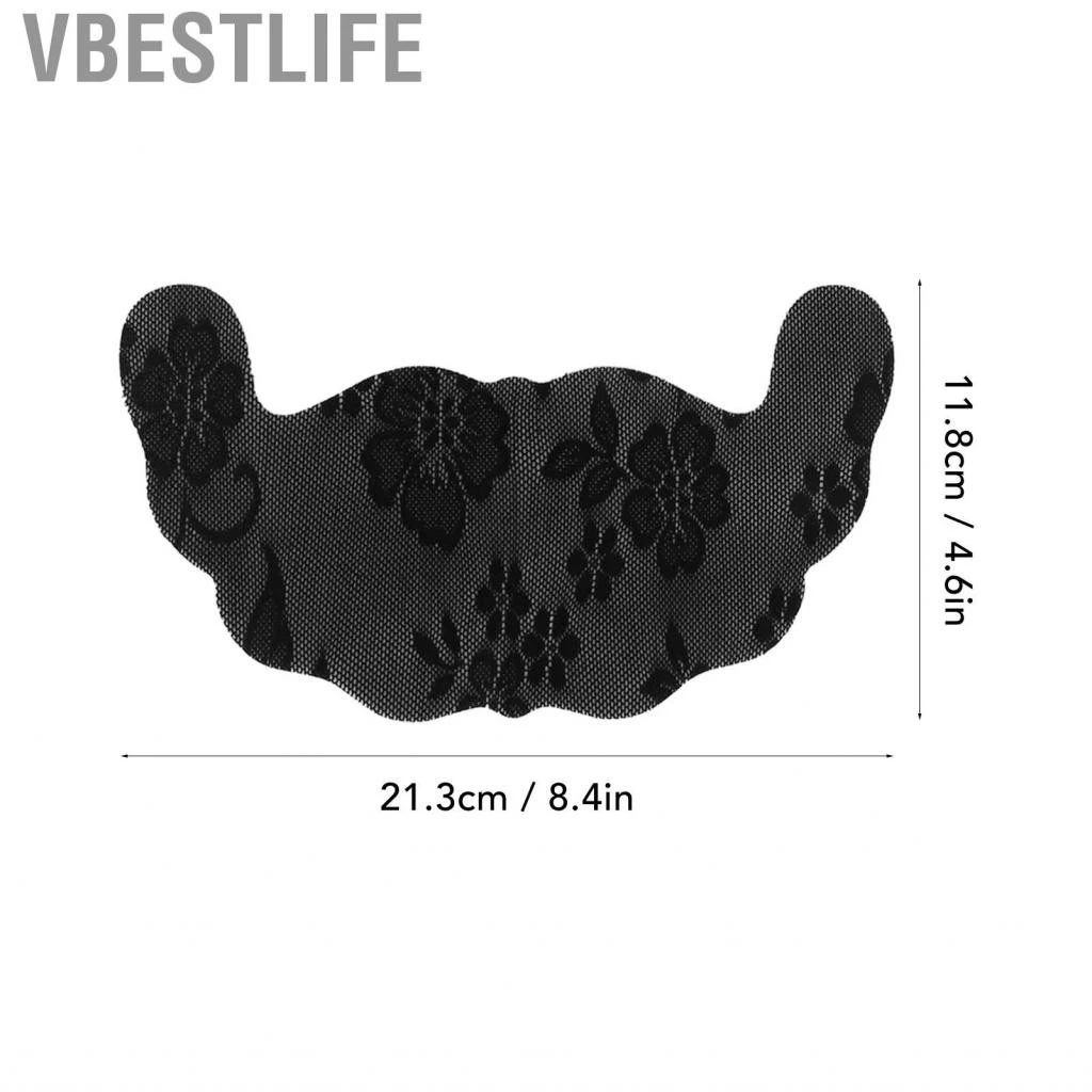VBESTLIFE Adhesive Disposable Bra Breast Lift Nipple Covers Backless Black Breathable Strapless for Wedding Dress