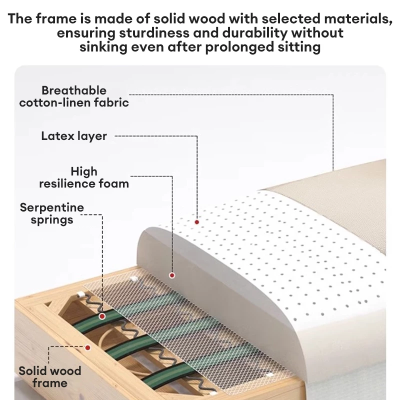 𝐁𝐌𝐙𝐀𝐑 Sofa Moden 1/2/3 Seater – Warna Beige & Grey, Bingkai Kayu Padu, Sarung Boleh Ditanggalkan