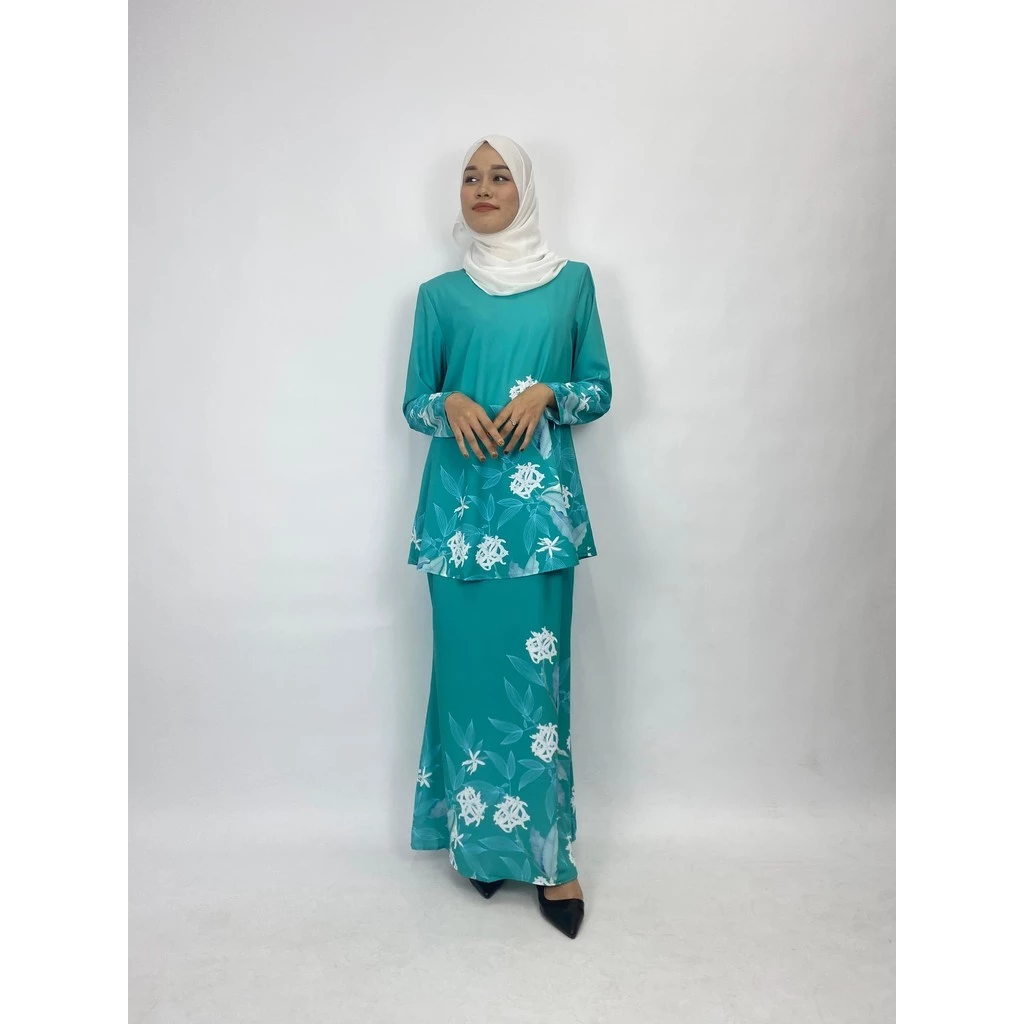 Bentop Baju Kurung Dewasa Modern Fit Series [1] Satin mix Set Fabric
