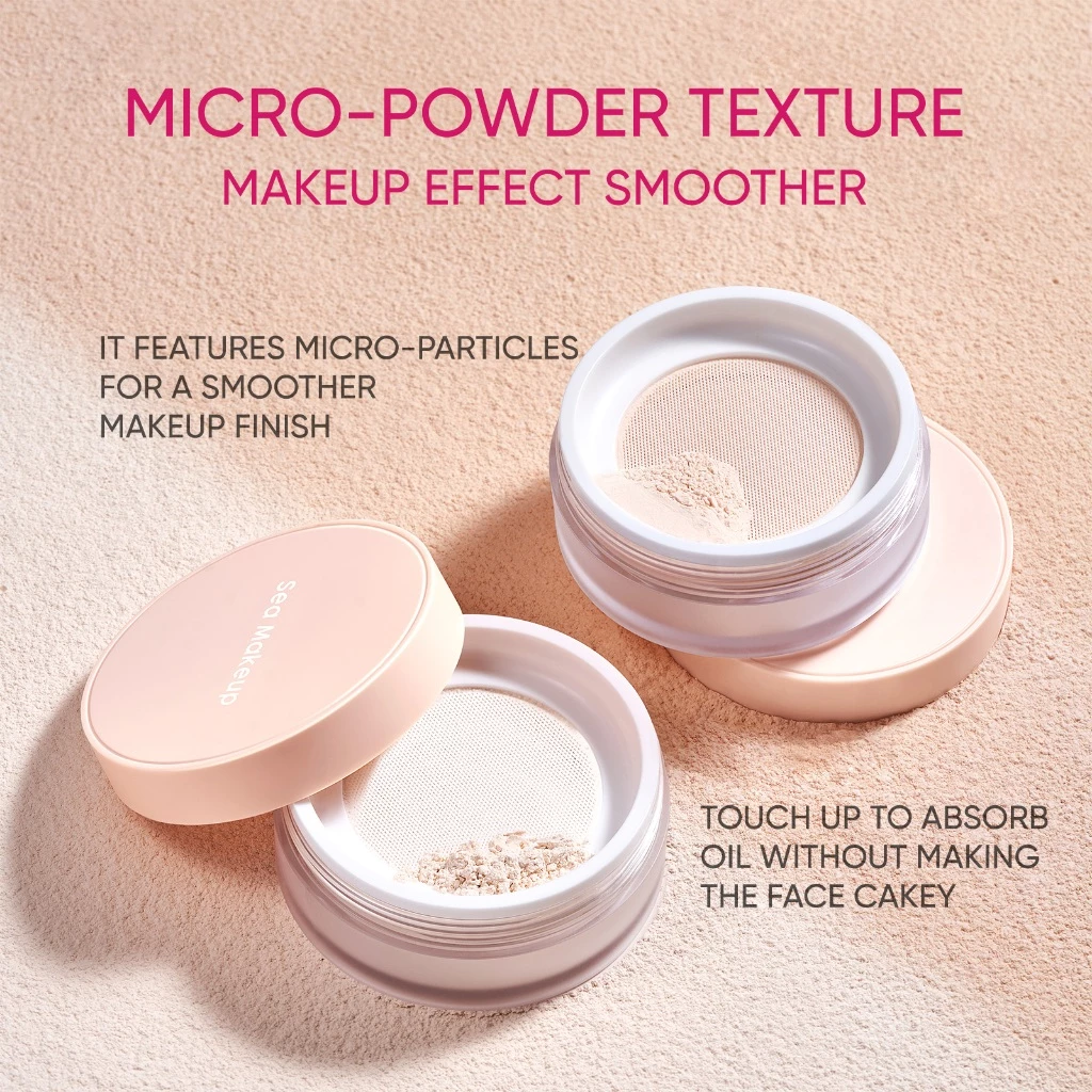 Air Setting Powder Loose Powder Oil Control Waterproof Sweatproof Concealer Powder 12g