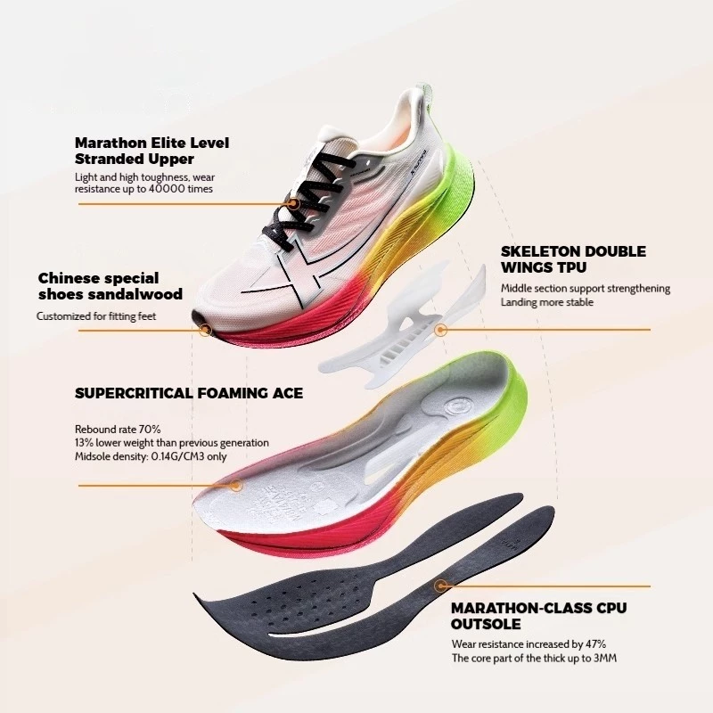 XTEP 2000KM 3.0 The King of Wearability Unisex Men Running Shoes Marathon Running Shoes Foe Women Kasut Jogging Sports Shoes