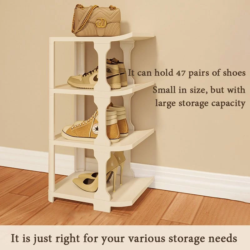 Shoe Rack Rak Kasut Berbilang Lapisan Multi-layer Folding Narrow Shoe Rack Plastic Simple Shoe Rack Organizer Shelf