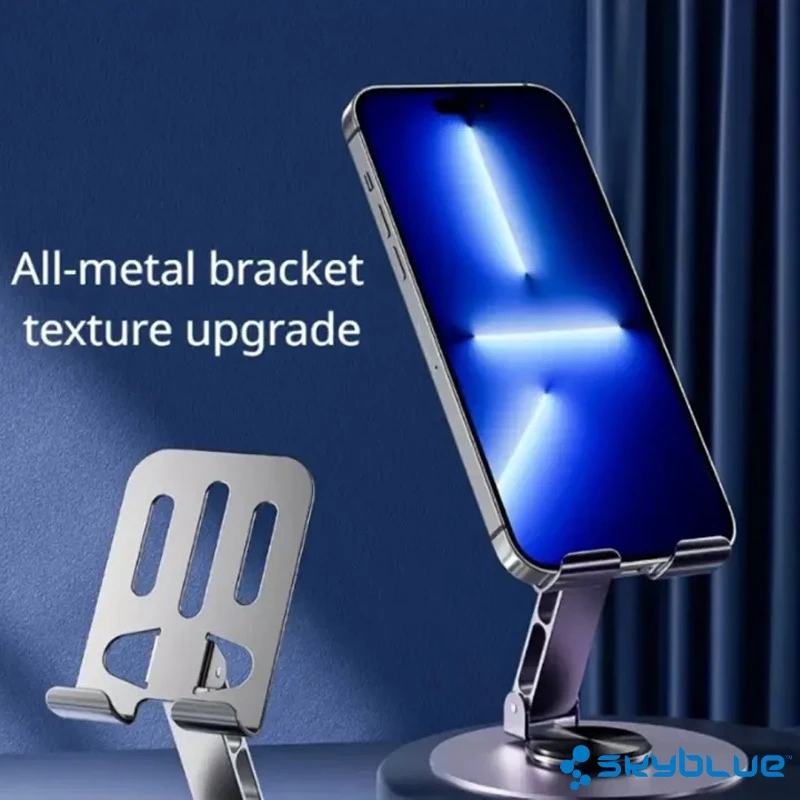 Premium Metal Stand 360° Rotating Tablet Metal Phone Holder Adjustable Bracket Laptop Desktop Phone Stand