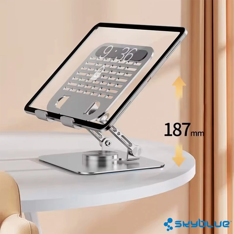 Premium Metal Stand 360° Rotating Tablet Metal Phone Holder Adjustable Bracket Laptop Desktop Phone Stand