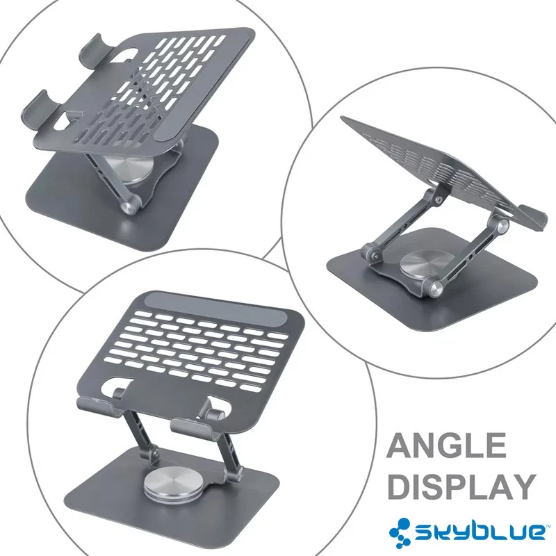 Premium Metal Stand 360° Rotating Tablet Metal Phone Holder Adjustable Bracket Laptop Desktop Phone Stand