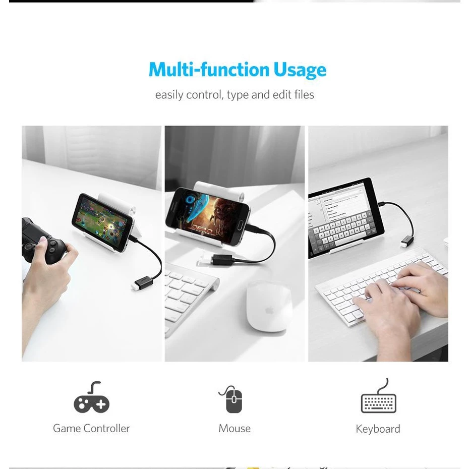 Type C USB C 3.1 Male To USB Female OTG Data Sync Adapter Converter Cable