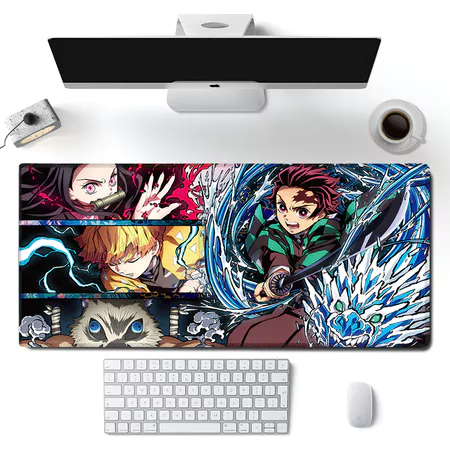Computer mouse pads Anime Kimetsu no Yaiba , Demon Slayer large mouse pad