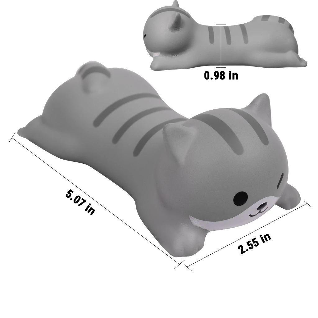 Cartoon Decoding Wrist Care Pad Mouse Pad Keyboard Pad Bracket 3D Creative Decompression Venting Toy PU Slow Rebound Sponge Wrist