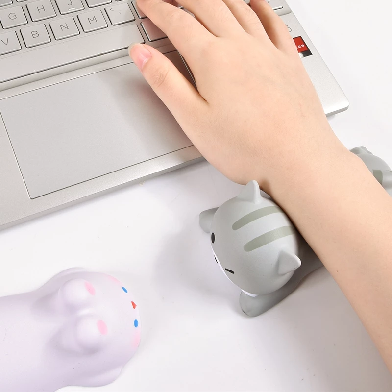 Cartoon Decoding Wrist Care Pad Mouse Pad Keyboard Pad Bracket 3D Creative Decompression Venting Toy PU Slow Rebound Sponge Wrist