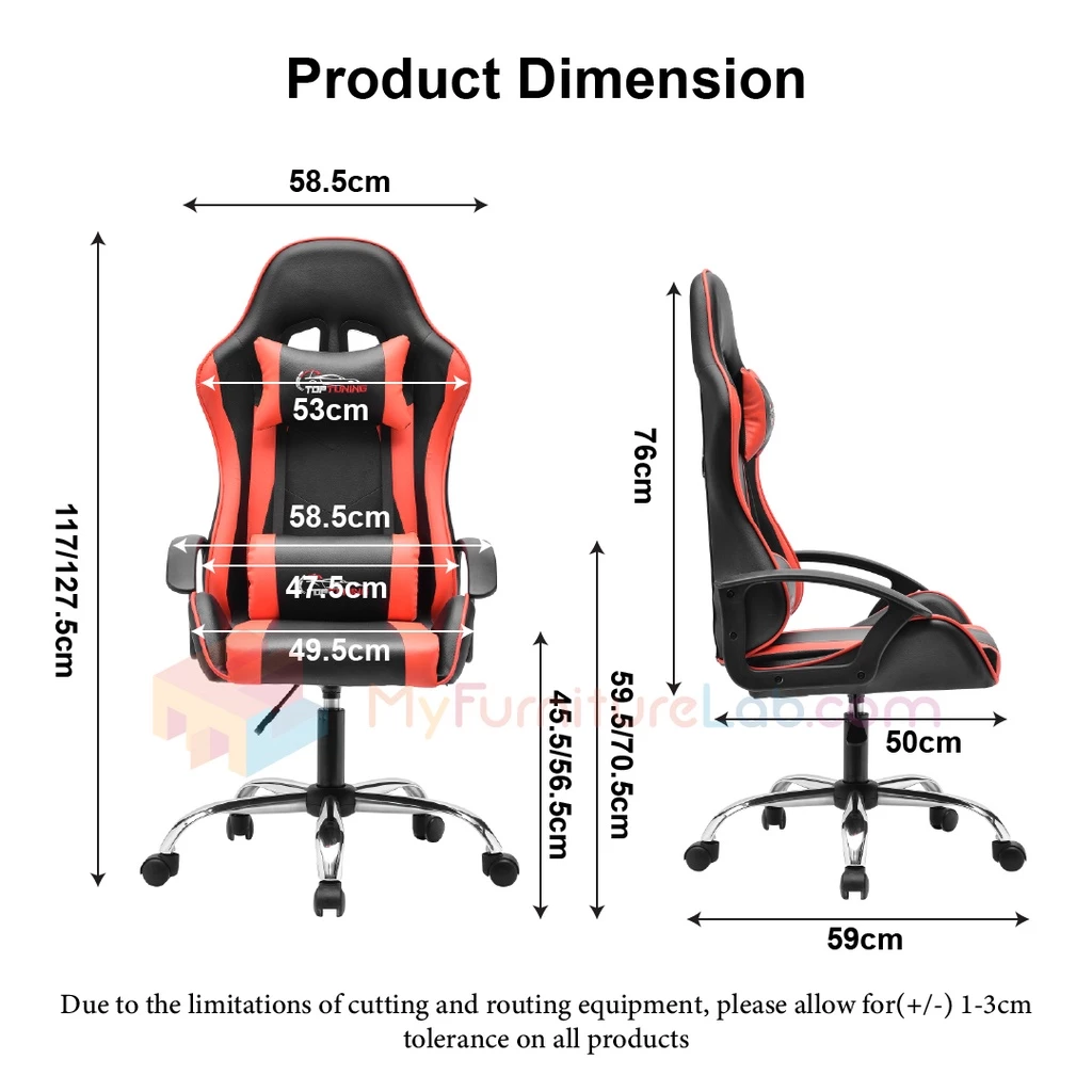 TOP TUNING GOLD Kerusi Gaming Kerusi Komputer Kerusi Pejabat Gaming Chair
