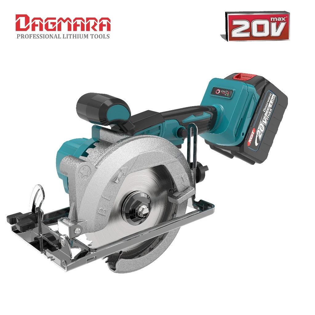 DAGMARA DCS01 Cordless Circular Saw With Battery Adjustable Cut Depth & Cut Bevel (20V/5")