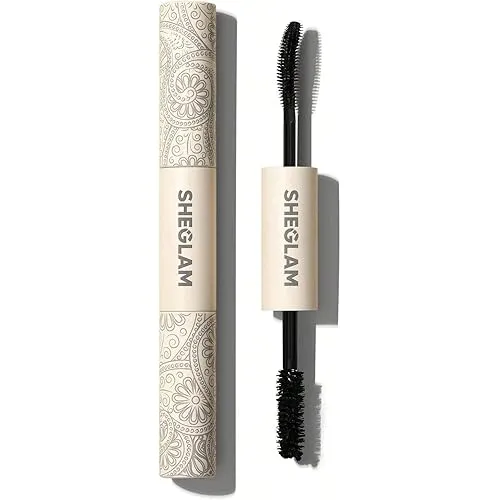 sheglam 2 in 1 black volume and length washable mascara long lasting dual ended tubing eye makeup