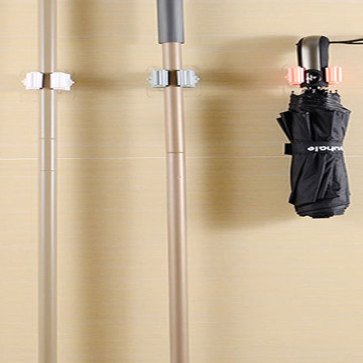 Mop Clip Wall Mounted Organizer Holder Brush Broom Hanger Storage Household Rack Kitchen Bathroom Storage Hook