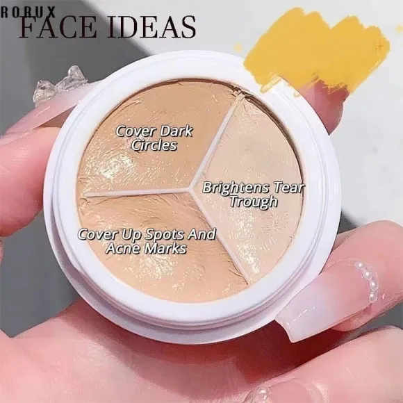 MEIBAOGE 3 Colors Concealer Cover Waterproof High Cover Foundation Cream Long Lasting Lightweight Concealer