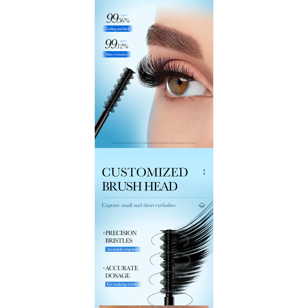 SADOER Curling Long Mascara Styling Eyelashes Makeup Mascara