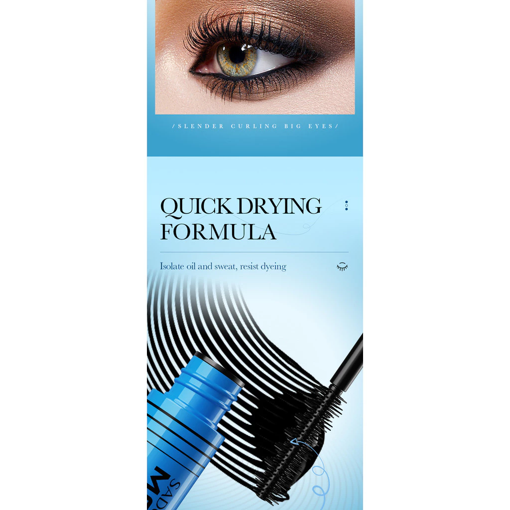 SADOER Curling Long Mascara Styling Eyelashes Makeup Mascara