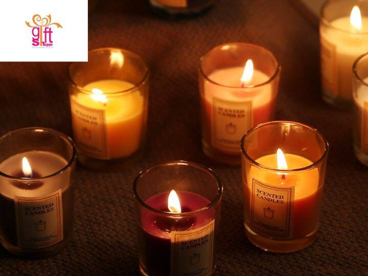 Scented Candles Door Gift Set Aromatherapy Candle Fragrance Soy Wax Essential Oil Candle Wangi Lilin soywax