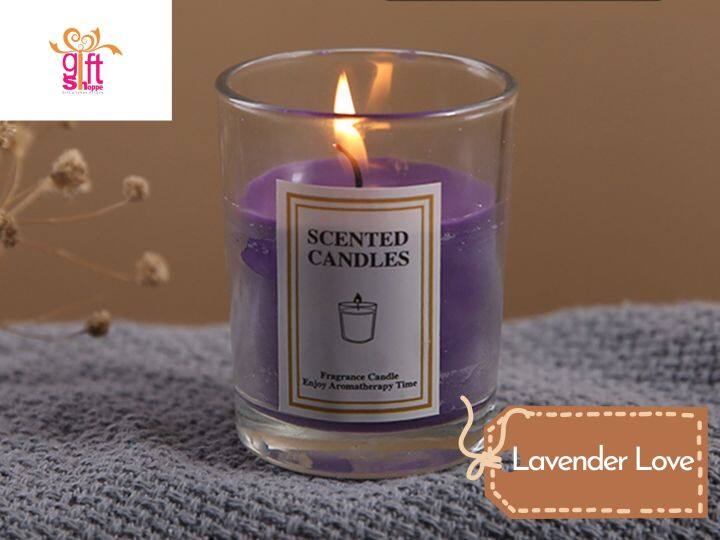 Scented Candles Door Gift Set Aromatherapy Candle Fragrance Soy Wax Essential Oil Candle Wangi Lilin soywax