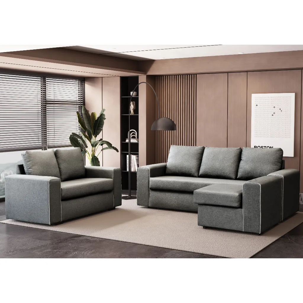 Set 4 Seater With Stool Sofa Seater Living Room