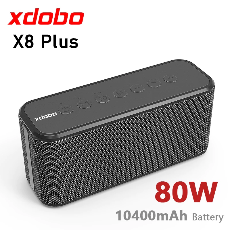XDOBO X8 Plus Official 80W 10400mAh Battery Power Subwoofer Bluetooth Speaker with Deep Bass